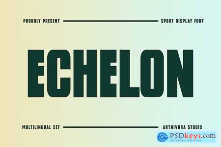 Echelon - Sans Serif Font