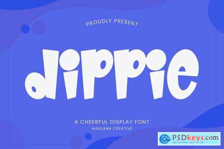 Dippie Cheerful Display Font