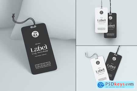 Paper Label Hang Tag Branding Mockup Set