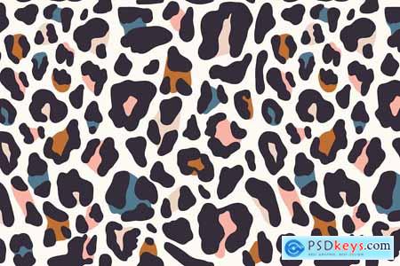 Colorful Leopard Seamless Pattern