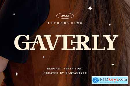 Gaverly Elegant Slab Serif Font