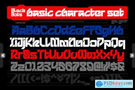 Blackbots Cyber Dystopia Typeface