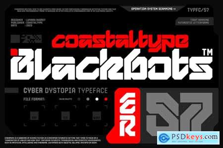 Blackbots Cyber Dystopia Typeface