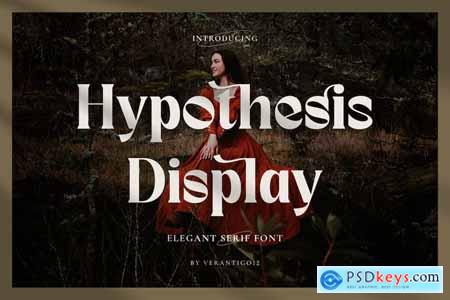 Hypothesis Display - Serif Font