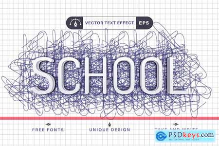 Hatching - Editable Text Effect, Font Style