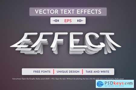 Poster Paper - Editable Text Effect, Font Style