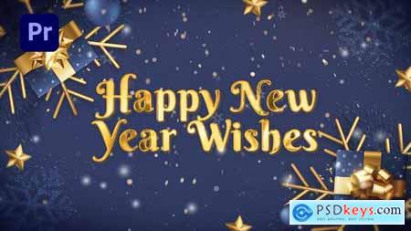 Happy New Year Wishes MOGRT 49498925
