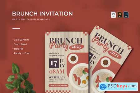Brunch - Party Invitation