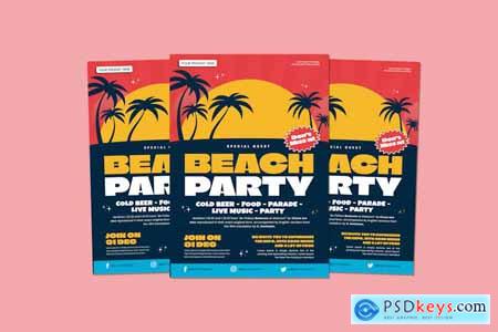 Beach Party Flyer