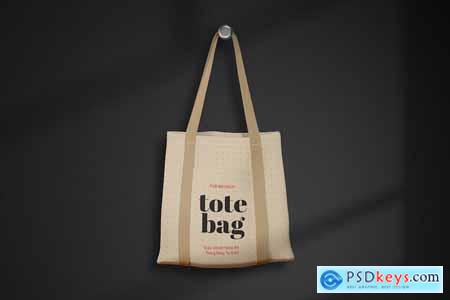 Fabric Tote Bag Branding Mockup