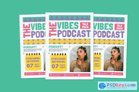 The Vibes Podcast Flyer