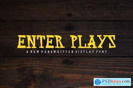 Enter Plays - Font