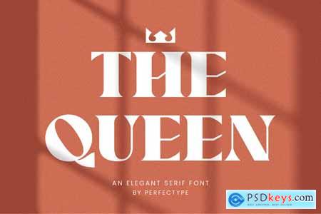 The Queen Elegant Serif Font Typeface