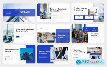 Stravy  Company Profile PowerPoint Template
