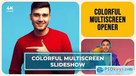 Multiscreen Slideshow Split screen Opener Dynamic Opener Typography Intro 49458113