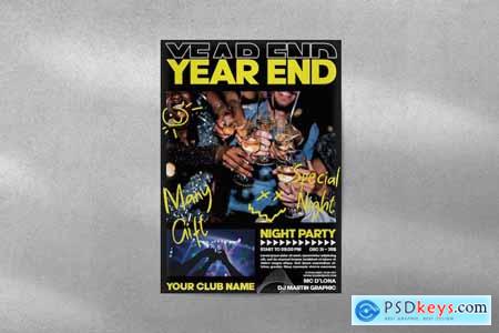 Year End Party Flyer 6BWH5B8