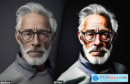 Cartoon Painting Photoshop Action