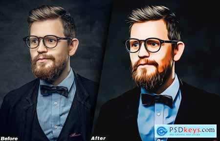 Cartoon Painting Photoshop Action