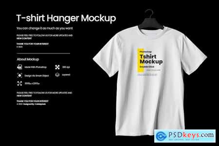 Hanger Tshirt Mockups W2CP9XT