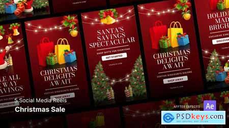 Social Media Reels - Christmas Sale After Effects Template 49326190