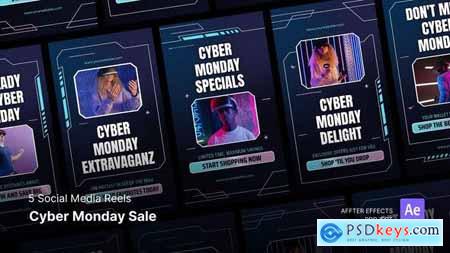 Social Media Reels - Cyber Monday Sale After Effects Template 49326089