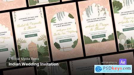 Social Media Reels - Indian Wedding Invitation After Effects Template 49554285
