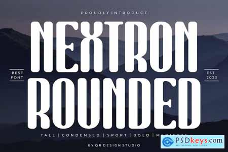 Nextron Rounded - Condensed & Tall Font