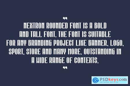 Nextron Rounded - Condensed & Tall Font