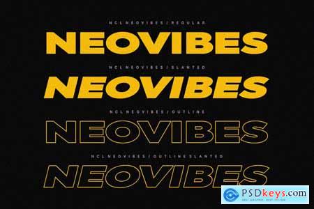 NCL Neovibes - Bold Expanded Sans Font