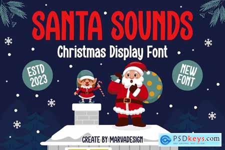 Santa Sounds - A Display Christmas Font