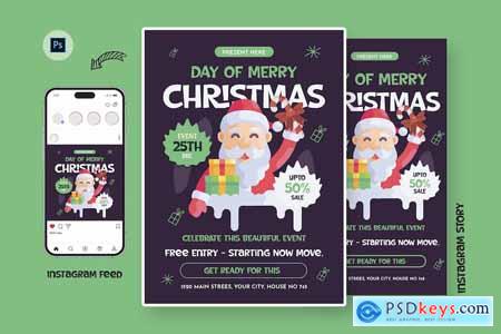 Toppers Christmas Day Flyer Template