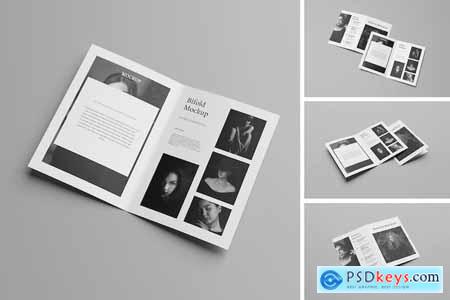 A4 Bifold Brochure Mockup