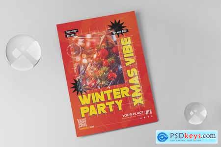 Winter Xmas Party Flyer