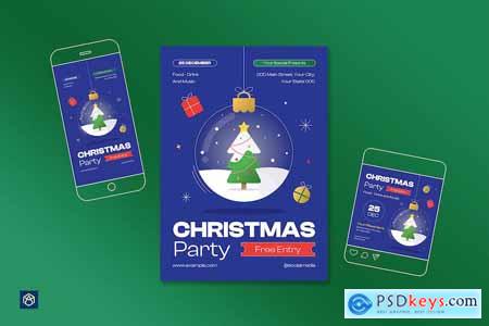 Christmas Party Event Flyer Set 003