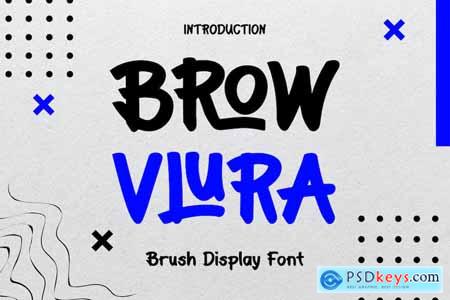 BROW VLURA - Brush Display Font