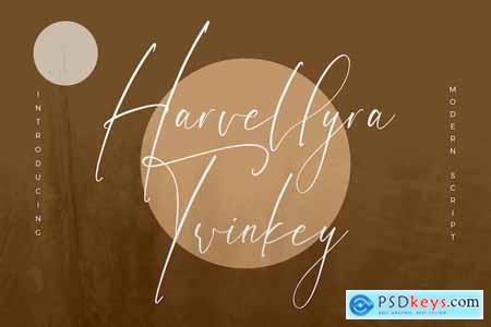 Harvellyra Twinkey Modern Script Font