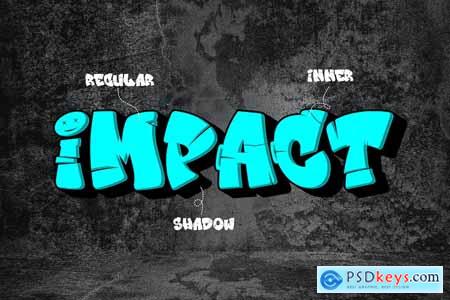 Graffix Impact - Layered Graffiti Font