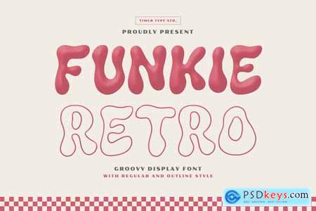 Funkie Retro - Groovy Display Font TT