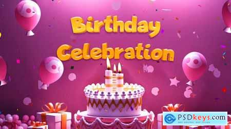 Beautiful 3D Birthday Party Invitation Slideshow 49758975