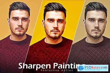 Sharpen Painting Photoshop Action
