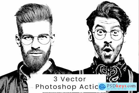 3 Vector Photoshop Action