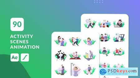 90 Activity Scenes Animation After Effects 49791953