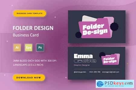 Folder Design - Business Card