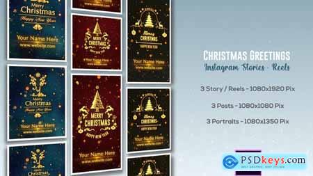 Christmas Greetings - Instagram Stories - Premiere Pro 49600589