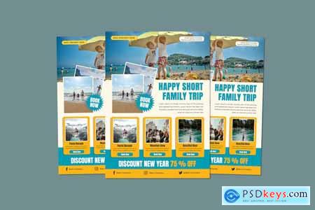 Happy Short Family Trip Flyer