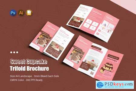 Sweet Cupcake Trifold Brochure