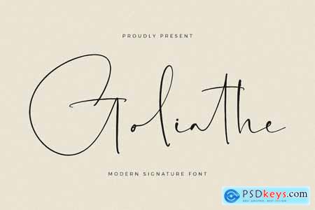 Goliathe Modern Signature Font