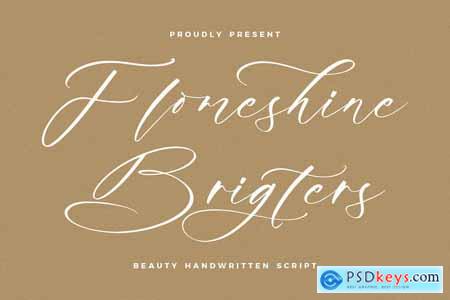 Flomeshine Brigters Handwritten Script Font