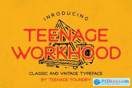 Teenage Workhood - Classic and Vintage Typeface