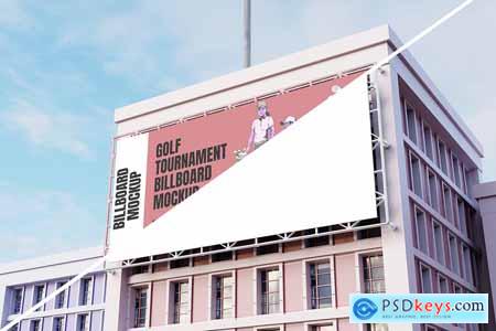 Building Advertisement Billboard Mockup